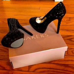 Bakers Melina Sequin Heels 7M